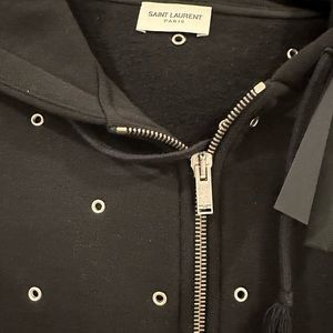 Saint Laurent Black Hoodie M